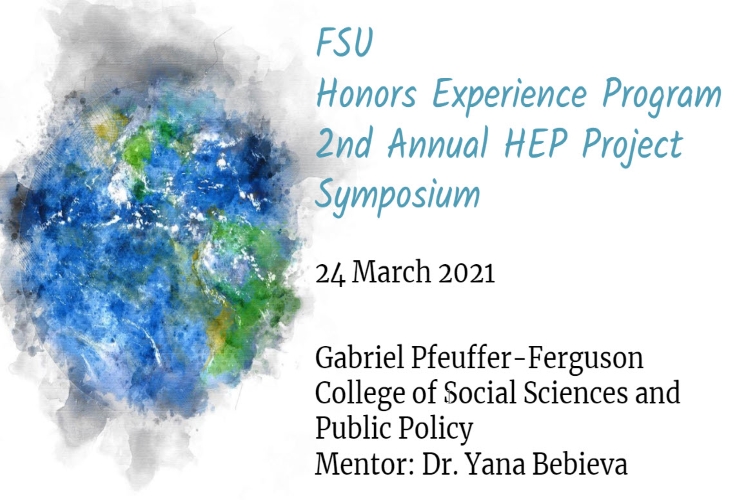 Cover Slide Image for Gabriel Pfeuffer-Ferguson's Presentation, "Southeast Asia in the Year 2100: The Possible Side Effects of the Climate Crisis on Southeast Asian Agriculture." Also link to Google Slide Presentation on subject, presented on March 24, 2021 at the Spring 2021 HEP Symposium.