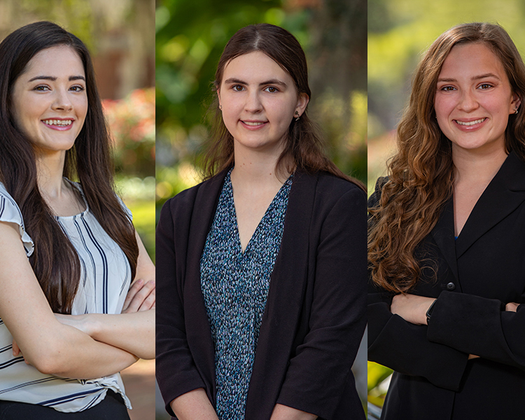Barry Goldwater Scholarship Recipients- Trystan Loustau, Jessica Moser, and Kylee Hillman