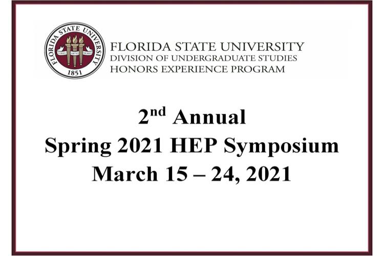 Cover Tile for Spring 2021 HEP Symposium