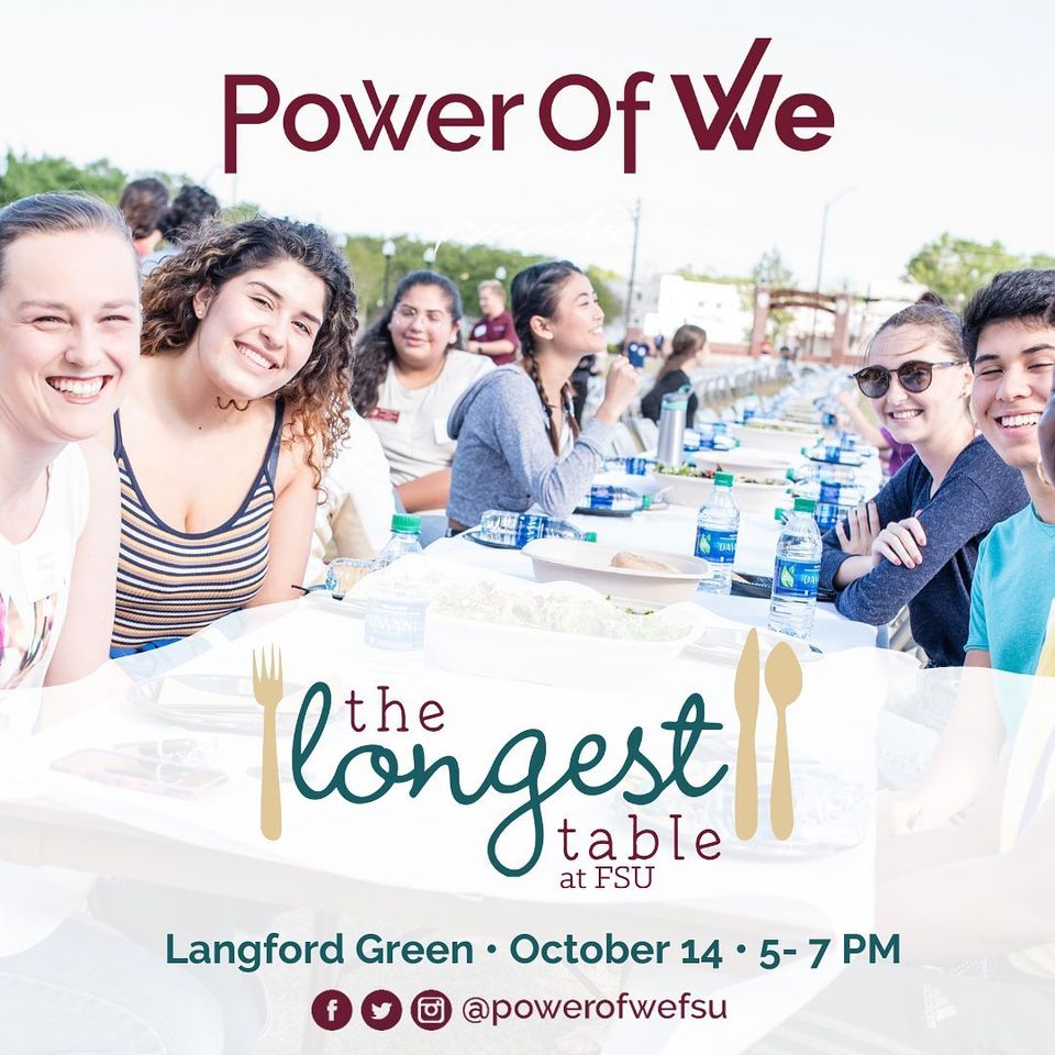 The Longest Table at FSU Event hosted by the Power of WE Campus