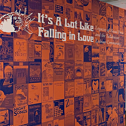 "It's a Lot Like Falling in Love" Wall Mural for FSU Museum of Fine Arts Exhibit-Exhibit features oral histories collected by Dr. Michael Franklin's students in his LBGTQ Oral History Honors Signature Course."