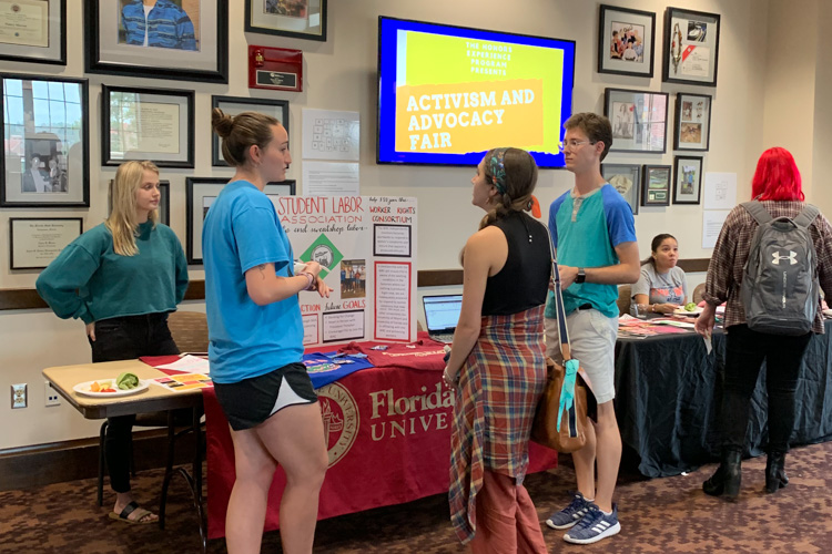 Fall 2019 Activism and Advocacy Fair - Student Participants-Student Labor Association Table