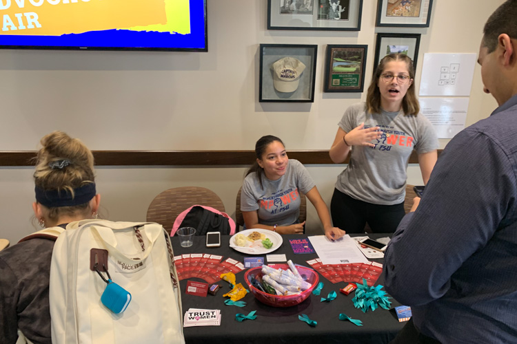 Fall 2019 Activism and Advocacy Fair - Student Participants-MPOWER At FSU Table