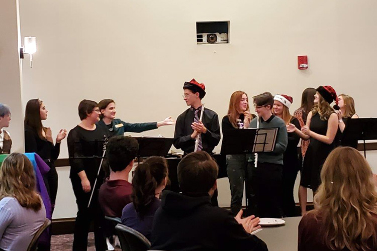 HEP Holiday Cabaret Night-2019-Dr. Arianne Quinn and HEPlayers (HEP Performing Students)